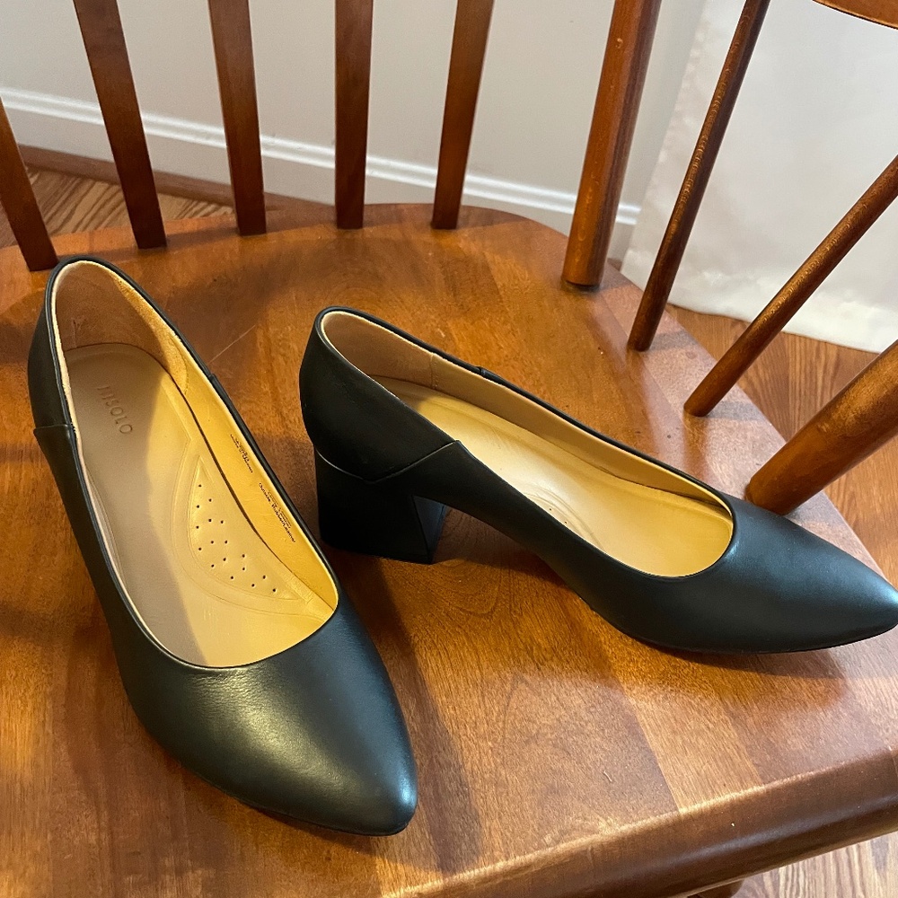 Nisolo Fiorela Go-To Mid Heel Black 9.5